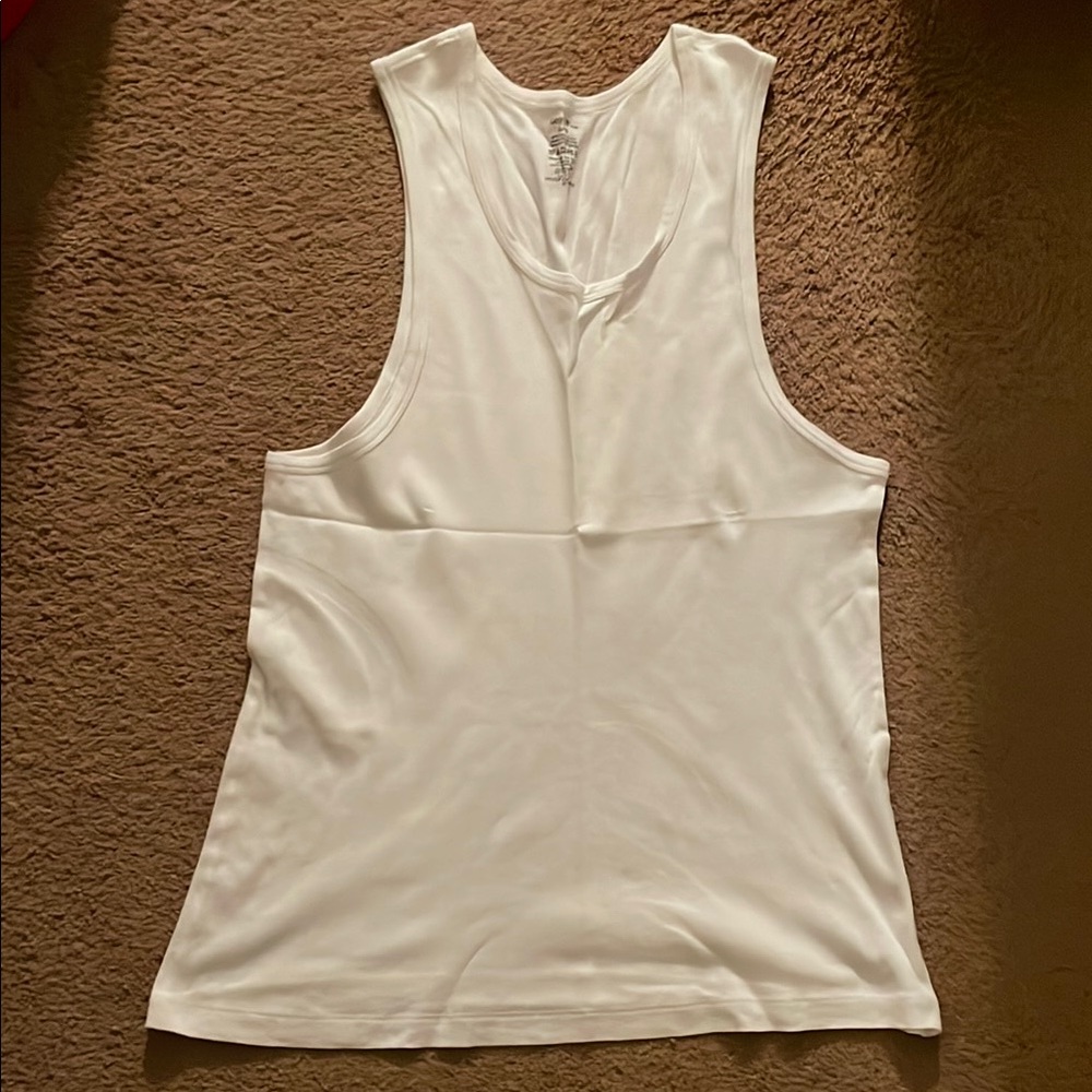 White Sleeveless Top Men’s George Tank Top